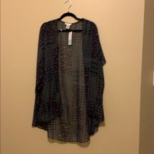 Patterned Kimono Top